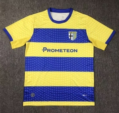 (S-3XL) 26-27 Parma Calcio Away Yellow&Blue Thailand Soccer Jersey AAA-417