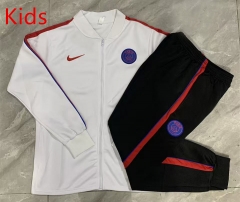 26-27 PSG White Kids/Youth Soccer Jacket Uniform-815 26-27 PSG White Kids/Youth Soccer Jacket Uniform-815