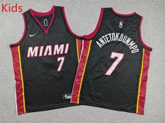 Miami Heat Black #7 Kids NBA Jersey-1380 Miami Heat Black #7 Kids NBA Jersey-1380