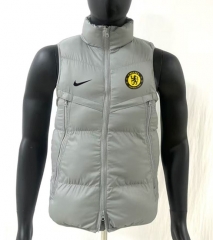 (Yellow Logo) 26-27 Chelsea Light Grey Cotton Padded Vest-8268 (Yellow Logo) 26-27 Chelsea Light Grey Cotton Padded Vest-8268