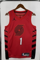 2023 Jordan Version Portland Trail Blazers Red #1 NBA Jersey-311 2023 Jordan Version Portland Trail Blazers Red #1 NBA Jersey-311