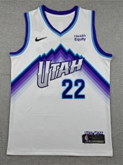 Utah Jazz White #22 NBA Jersey-1380 Utah Jazz White #22 NBA Jersey-1380