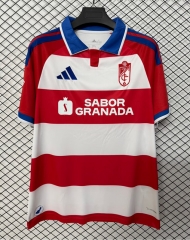 (S-4XL) 26-27 Granada CF Home Red&White Thailand Soccer Jersey AAA-2044