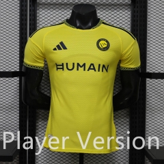 With New Sponsor (S-3XL) Player Version 26-27 Al-Nassr FC Home Yellow Thailand Soccer Jersey AAA-888