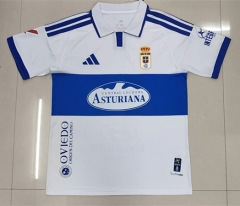 (S-4XL) 26-27 Real Oviedo Away White Thailand Soccer Jersey AAA-2315 (S-4XL) 26-27 Real Oviedo Away White Thailand Soccer Jersey AAA-2315