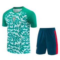 26-27 Portugal Green Thailand Training Soccer Uniform-418 26-27 Portugal Green Thailand Training Soccer Uniform-418
