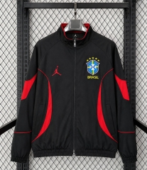 2026 World Cup Brazil Black Waterproof Training Thailand Trench Coats-8268 2026 World Cup Brazil Black Waterproof Training Thailand Trench Coats-8268