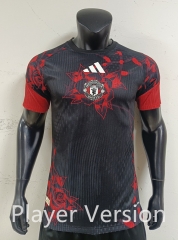 Player Version 26-27 Manchester United Red&Black Thailand Training Jersey AAA-0871