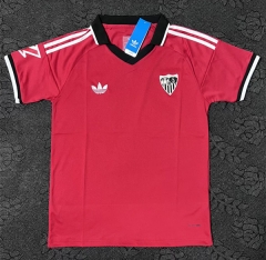 (S-4XL) 26-27 Correct Version Sevilla Away Red Thailand Soccer Jersey AAA-7035 (S-4XL) 26-27 Correct Version Sevilla Away Red Thailand Soccer Jersey AAA-7035