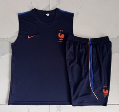 26-27 France Cyan Thailand Soccer Vest Tracksuit -815 26-27 France Cyan Thailand Soccer Vest Tracksuit -815