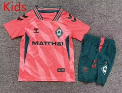 26-27 SV Werder Bremen 2nd Away Pink Kids/Youth Soccer Uniform-7809 26-27 SV Werder Bremen 2nd Away Pink Kids/Youth Soccer Uniform-7809