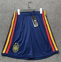 (2 Star) 26-27 Spain Home Royal Blue Thailand Soccer Shorts (2 Star) 26-27 Spain Home Royal Blue Thailand Soccer Shorts