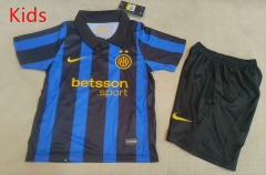 26-27 Correct Version Inter Milan Home Blue&Black Kids/Youth Soccer Uniform-507 26-27 Correct Version Inter Milan Home Blue&Black Kids/Youth Soccer Uniform-507