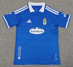 (S-4XL) 26-27 Real Oviedo Home Blue Thailand Soccer Jersey AAA-8025