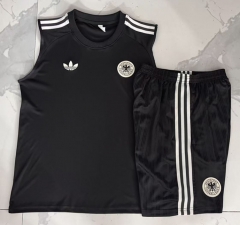 26-27 Germany Dark Grey Thailand Soccer Vest Tracksuit-815 26-27 Germany Dark Grey Thailand Soccer Vest Tracksuit-815