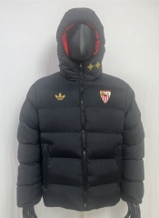 26-27 Sevilla Black Cotton Coats With Hat-8268 26-27 Sevilla Black Cotton Coats With Hat-8268