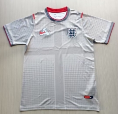 (S-4XL) 26-27 England Grey&White Thailand Training Soccer Jersey AAA-9755