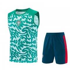 26-27 Portugal Green Thailand Training Soccer Vest Uniform-418 26-27 Portugal Green Thailand Training Soccer Vest Uniform-418