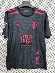 (S-4XL) 26-27 Málaga CF Away Black Thailand Soccer Jersey AAA-2044