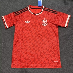 Without Chest Ad (S-4XL) 26-27 Flamengo 2nd Away Red Thailand Soccer Jersey AAA-2242