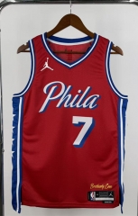 2023 Jordan Version Philadelphia 76ers #7 Red NBA Jersey-311 2023 Jordan Version Philadelphia 76ers #7 Red NBA Jersey-311