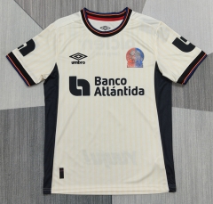 (S-4XL) 26-27 Olimpia (Honduras) 2nd Away Beige Thailand Soccer Jersey AAA-4927