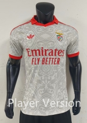 Player Version 26-27 Benfica Away Grey&White Thailand Soccer Jersey AAA-0871