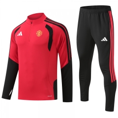26-27 Manchester United Red Thailand Soccer Tracksuit-GDP 26-27 Manchester United Red Thailand Soccer Tracksuit-GDP