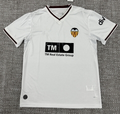 (S-4XL) 26-27 Valencia Home White Thailand Soccer Jersey AAA-4506