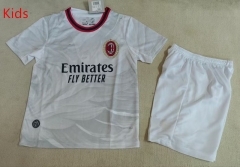 26-27 Correct Version AC Milan Away White Kids/Youth Soccer Uniform-507 26-27 Correct Version AC Milan Away White Kids/Youth Soccer Uniform-507