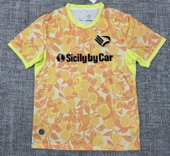 (S-4XL) 26-27 Palermo F.C Away Yellow Thailand Soccer Jersey AAA-4506 (S-4XL) 26-27 Palermo F.C Away Yellow Thailand Soccer Jersey AAA-4506