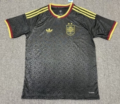 (S-4XL) 2 Stars 26-27 Spain Black Thailand Soccer Jersey AAA-6979 (S-4XL) 2 Stars 26-27 Spain Black Thailand Soccer Jersey AAA-6979
