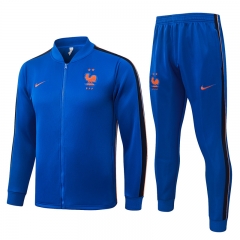 26-27 France Color Blue Thailand Soccer Jacket Uniform-815