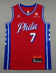 Philadelphia 76ers #7 Red NBA Jersey-1380