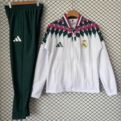 26-27 Real Madrid White Thailand Trench Coat Uniform-2315
