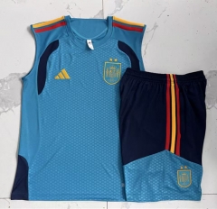(2 Star) 26-27 Spain Laker Blue Thailand Soccer Vest Tracksuit-815 (2 Star) 26-27 Spain Laker Blue Thailand Soccer Vest Tracksuit-815