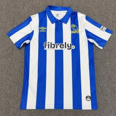 (S-4XL) 26-27 Sheffield Wednesday Home Blue&White Thailand Soccer Jersey AAA-8025