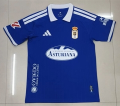 (S-4XL) 26-27 Real Oviedo Home Blue Thailand Soccer Jersey AAA-2315 (S-4XL) 26-27 Real Oviedo Home Blue Thailand Soccer Jersey AAA-2315