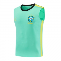 26-27 Brazil Green Thailand Training Soccer Vest-418 26-27 Brazil Green Thailand Training Soccer Vest-418