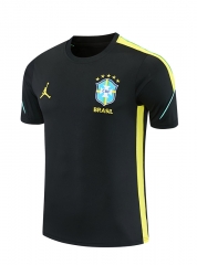 26-27 Brazil Black Thailand Training Soccer Jersey-418 26-27 Brazil Black Thailand Training Soccer Jersey-418
