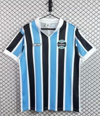 Retro Version 1981 Grêmio FBPA Home Blue&Black Thailand Soccer Jersey AAA-3257 Retro Version 1981 Grêmio FBPA Home Blue&Black Thailand Soccer Jersey AAA-3257