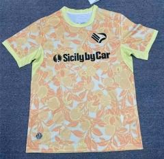 (S-4XL) 26-27 Palermo F.C Away Yellow Thailand Soccer Jersey AAA-2483